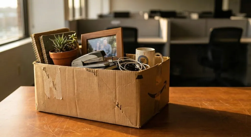 a box of personal belongings packed during an estate cleanout and downsizing, Winchester VA